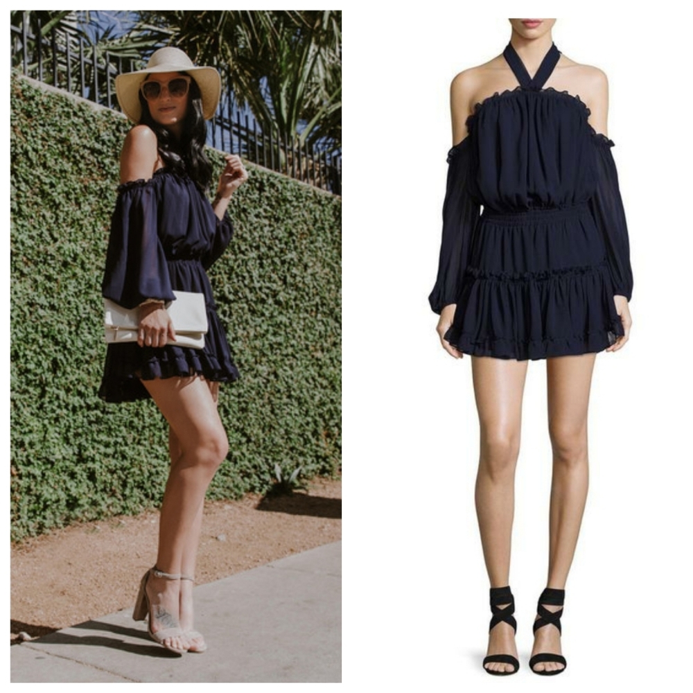 Misa Los Angeles Indi Off the Shoulder Mini Dress